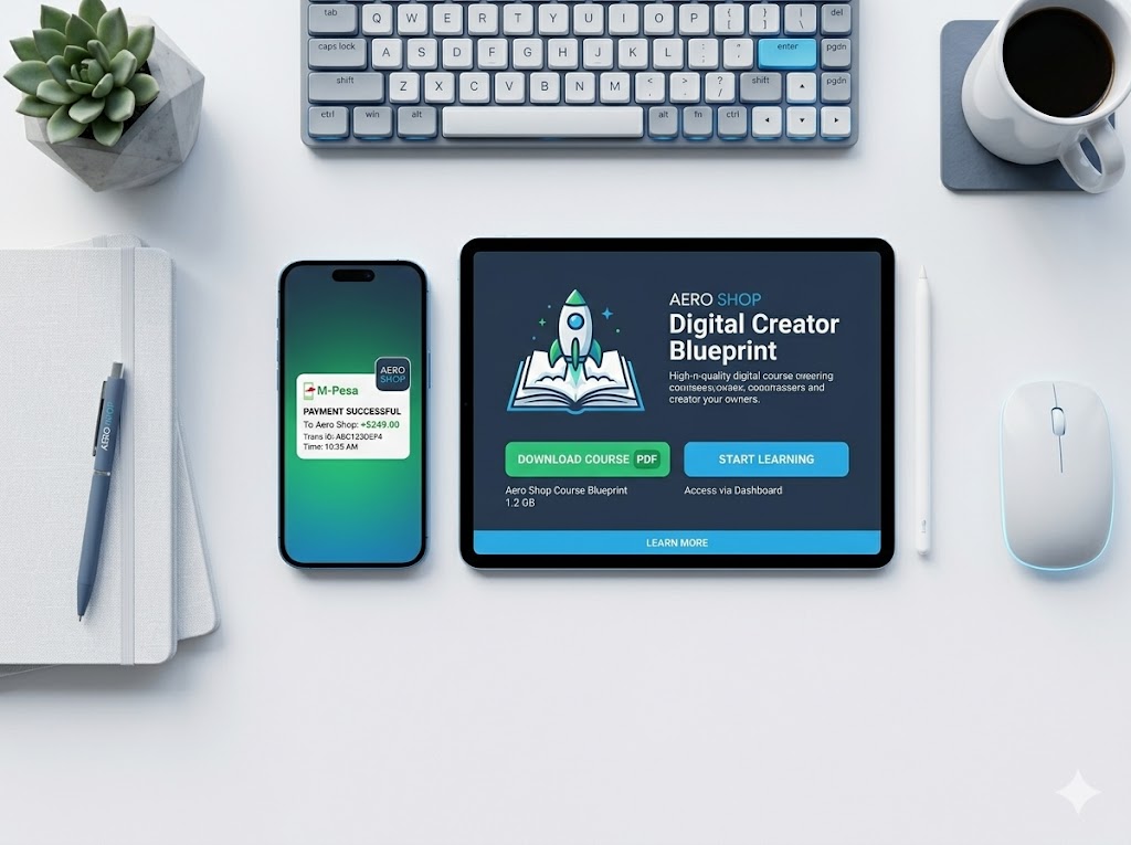 Automated email delivery of a digital E-book after a successful M-Pesa payment
