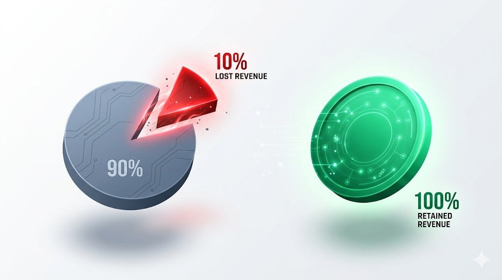 Graph comparing the exponential fees of Gumroad vs the flat KES 499 fee of Lacesse Duka